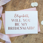Will You Be My Bridesmaid, Personalised Bridesmaid Card, Will You Be My Bridesmaid, Bridesmaid Proposal Card, Bridesmaid Request Card