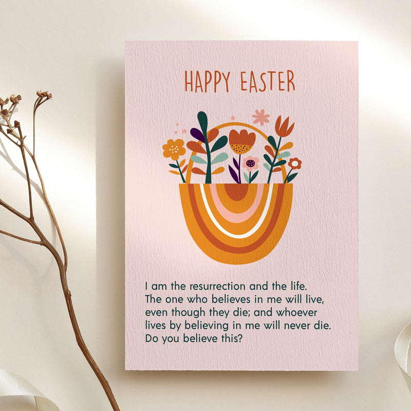 Easter Card with Resurrection Bible Verse