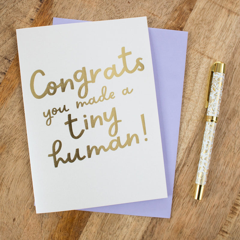 Congrats You Made A Tiny Human Card, Mom To Be, Card For New Parents, Pregnant Card, Mother's Day Card, Expecting Mum Gift, Pregnant Card