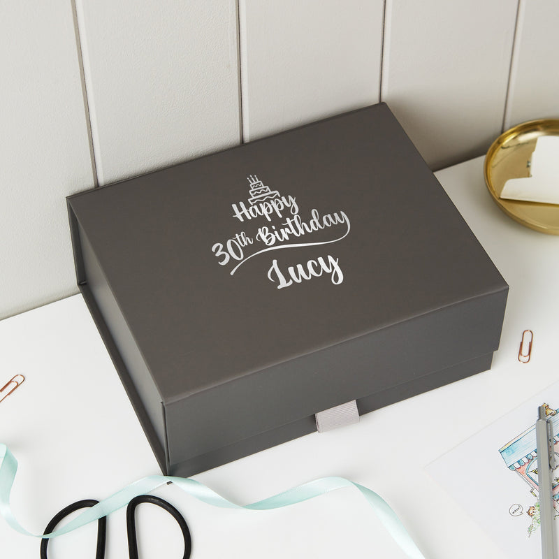 Personalised Birthday Gift Box with Name and Age