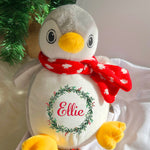 Personalised Penguin Christmas toy