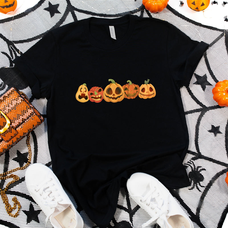 Hello Pumpkin Halloween T-Shirt | Pumpkin Heads Autumn Shirt Tee