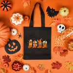 Autumn tote bag, Pumpkin Latte Tote Bag | Halloween Autumn Pumpkin Spice Coffee Latte Bag