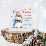 Penguins Merry Christmas Card Husband | Greeting Card for Partner | Christmas Card Wife, for Him and For Her | You are my Penguin