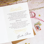 Baby First Christmas Card - Letter From Santa - Baby Christmas Card - Personalised Card From Santa - Baby Christmas Keepsake