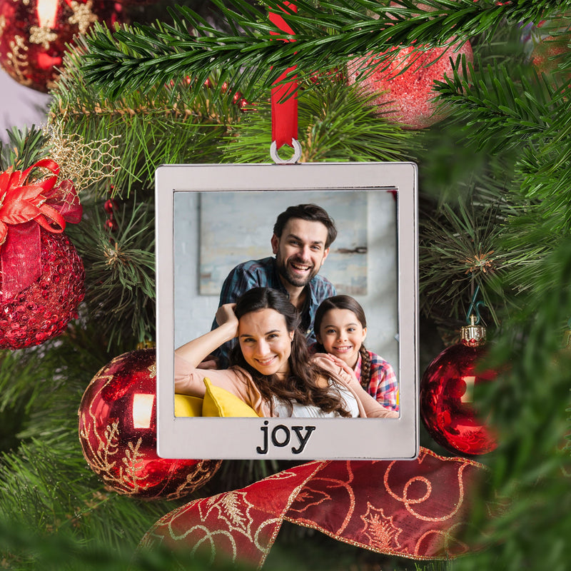 Joy Photo Ornament