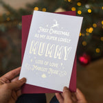 Personalised First Christmas Card As My Mummy, Baby's 1st Christmas, Christmas Card For New Mummy, New Mom Christmas