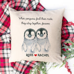 You're My Penguin Personalised Cushion Cover