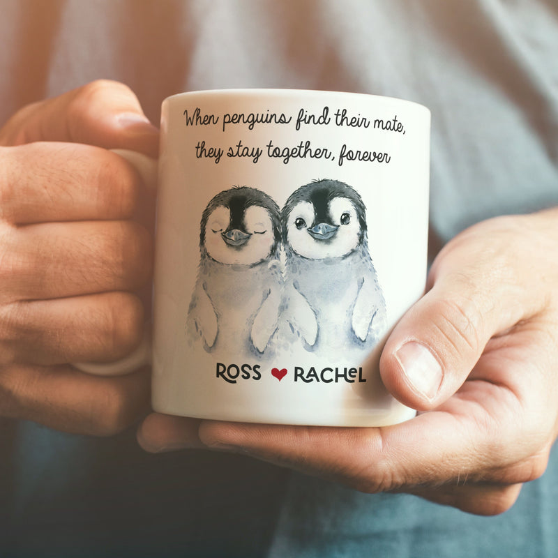 Personalised You're My Penguin Mug Gift for husband or wife
