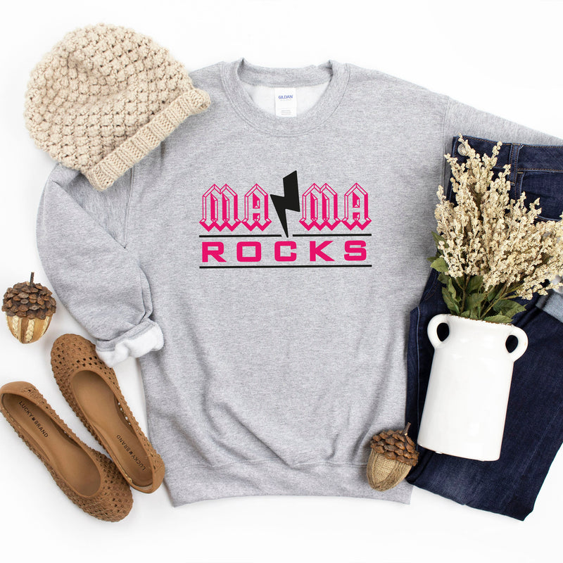 Mama Rocks Sweatshirt Mothers Day Gift