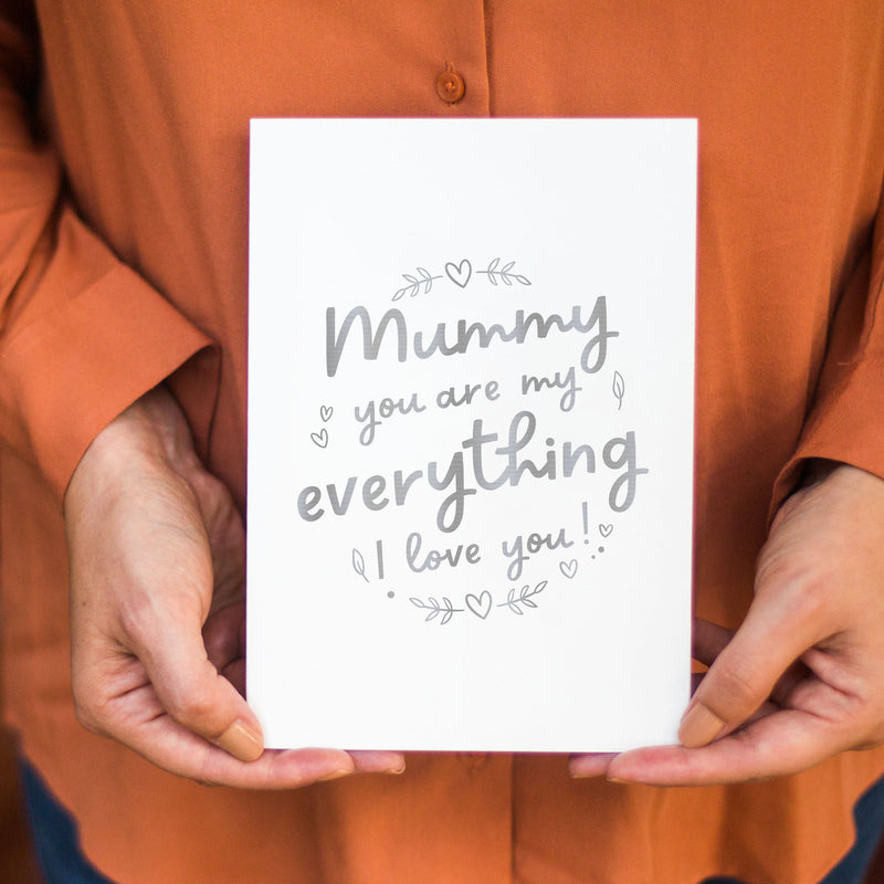 Mothers Day Card, First Mothers Day Card for New Mum, Mum Birthday Card, Thank You Mum Card, Luxury Foil Card for Grandma