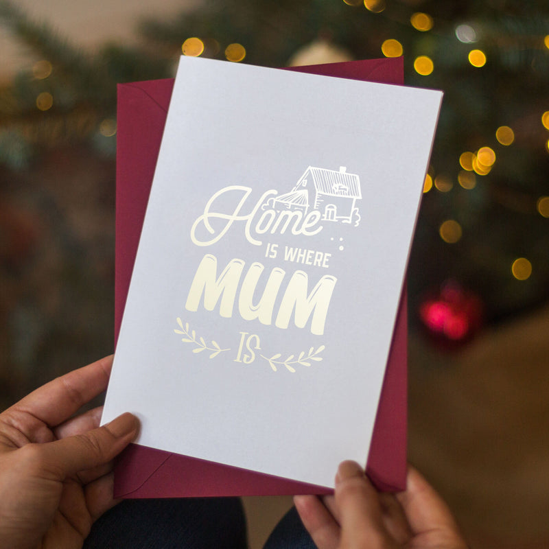 Mothers Day Card, Home is Where Mum is, Mum birthday card, Special Mothers Day Card, Happy Mothers Day Card, Card For Mum