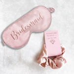 Blush Pink Bridesmaid Satin Scrunchies Hair Tie