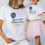 Our First Mothers Day T-Shirt, Mummy and Me Fox Air Balloon