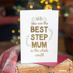Step Mum Mothers Day Card, Step Mum Birthday Card, Step Mum Mothers Day, Best Stepmum, Best Step Mum in the world, Mothers Day Gift UK