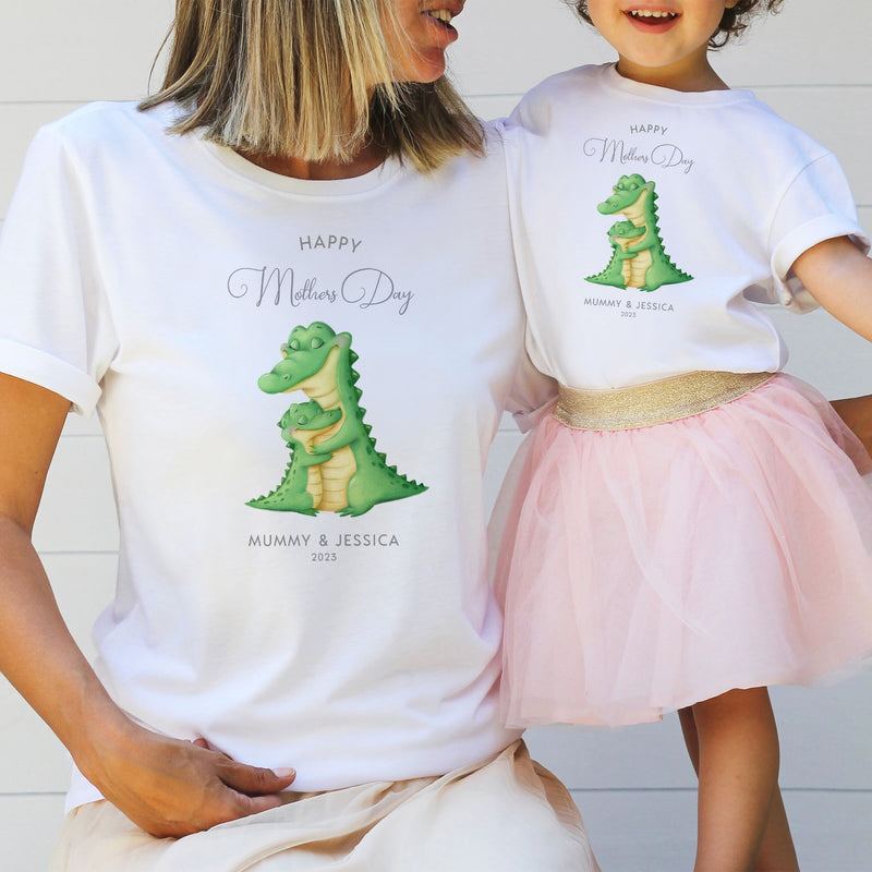 Happy Mothers Day T-Shirt, Mummy and Me Aliigator