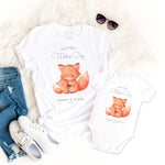 Our First Mothers Day T-Shirt, Mummy and Me Fox