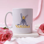Personalised Easter Mug with Bunny Drawing