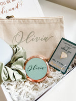 Sage Green Will you be my Bridesmaid Proposal Gift Box, Emerald Green Luxury Filled Bridesmaid Box, Personalised Bridesmaid Gift Set