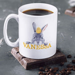 Personalised Easter Mug with Bunny Drawing