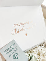 Sage Green Will you be my Bridesmaid Proposal Gift Box, Emerald Green Luxury Filled Bridesmaid Box, Personalised Bridesmaid Gift Set