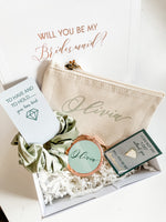 Sage Green Will you be my Bridesmaid Proposal Gift Box, Emerald Green Luxury Filled Bridesmaid Box, Personalised Bridesmaid Gift Set