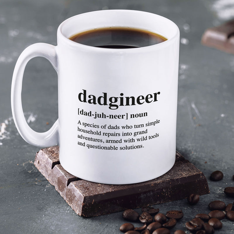 Funny Fathers Day Gift, Dadgineer Mug