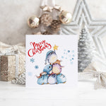 Penguins Merry Christmas Card