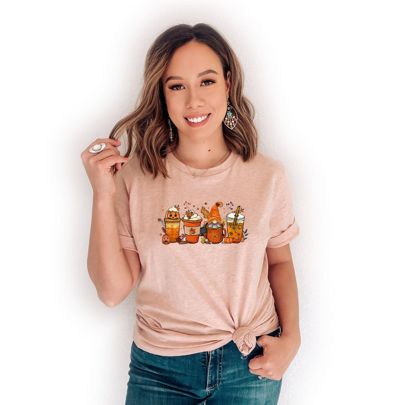 Latte and Coffee T-Shirt Autumn Fall