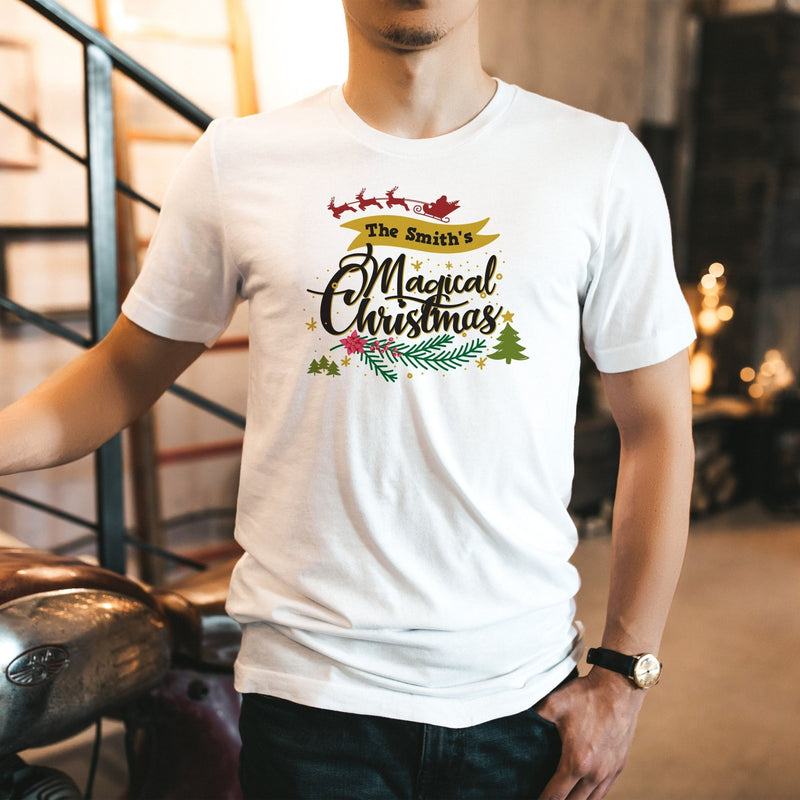 Magical Christmas Personalised T-shirt for The Family