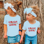 Matching Cousin Crew t-shirts for Christmas Dinner