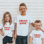 Matching Cousin Crew t-shirts for Christmas Dinner
