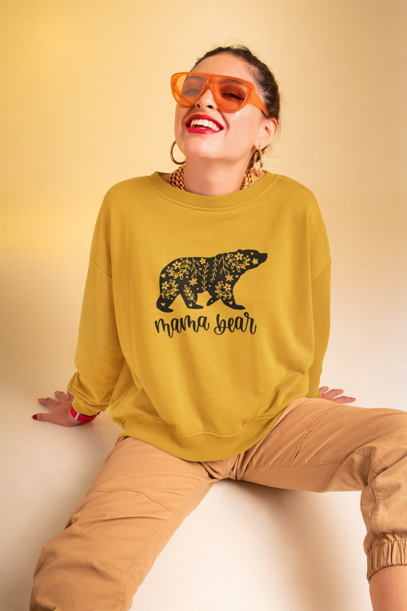 Mother's Day Sweatshirt | Mama Bear Floral Jumper