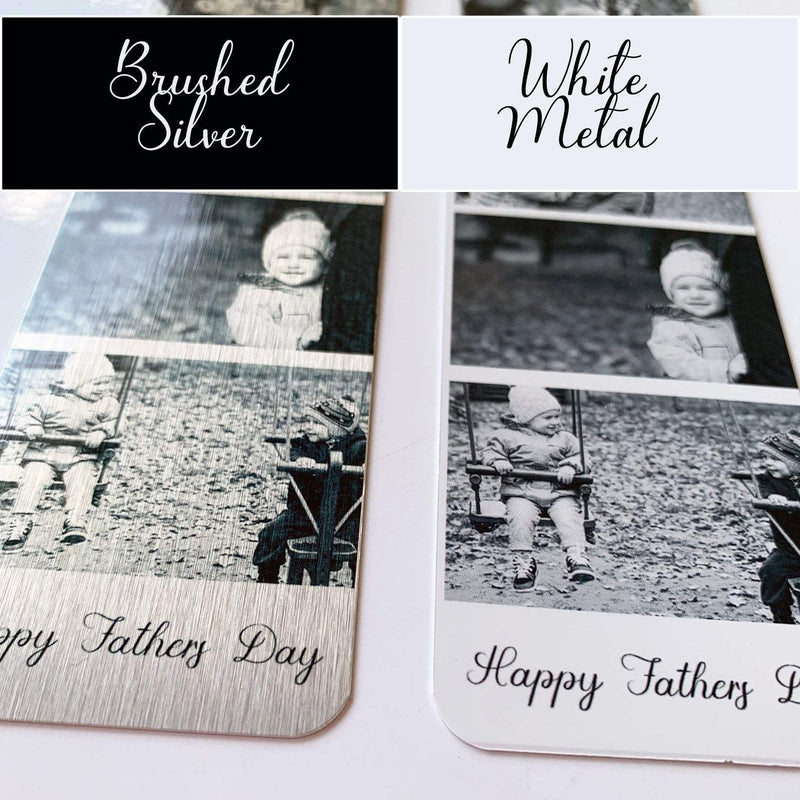 Personalised Aluminium Metal Photo Booth Bookmark