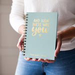 Personalised 'And Then There Was You' Baby Foil Notebook