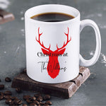 Personalised Christmas Mug for the Family with Name and Reindeer