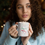 Personalised Christmas Mug with Holiday Icons