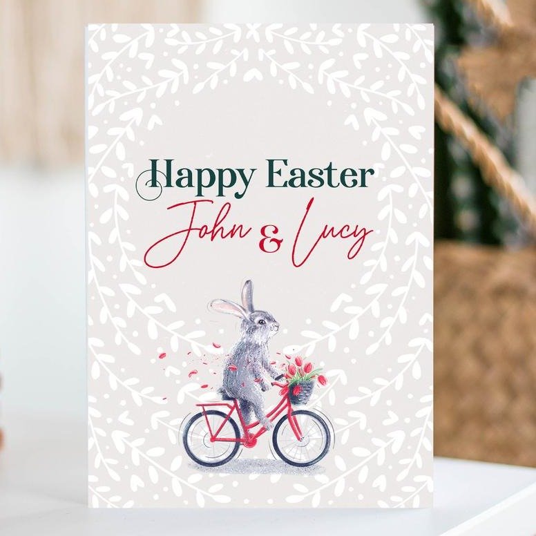 Personalised Easter Card with Name