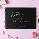 Personalised Foil Font Wedding Guest Book