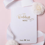 Personalised Foiled A5 Wedding Planner Notebook Soft Cover
