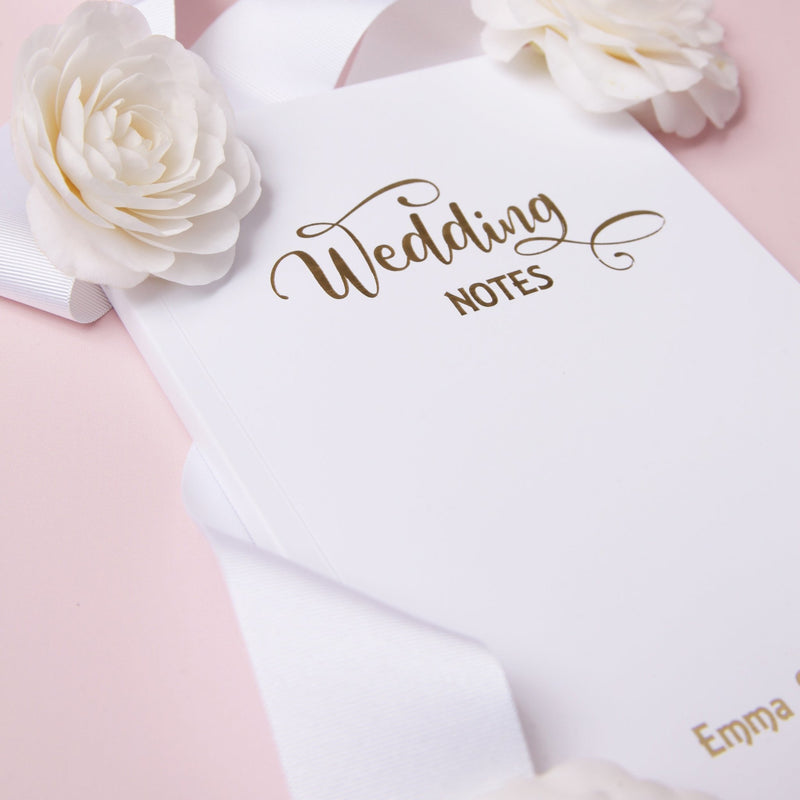 Personalised Foiled A5 Wedding Planner Notebook Soft Cover
