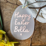 Personalised Happy Easter Egg Decoration