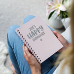 Personalised 'Happy Thoughts' Foil  Hardback Notebook