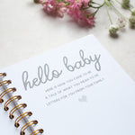 Personalised Letters And Magic Moments Baby Journal  Hardback Notebook