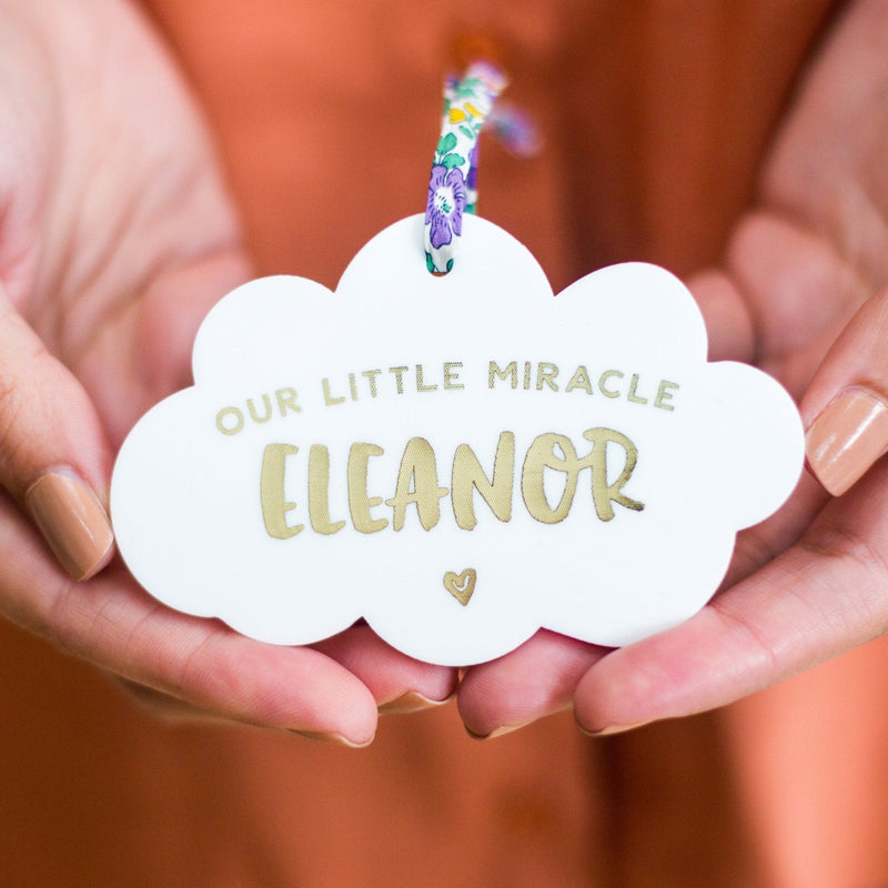 Personalised 'Little Miracle' Baby Keepsake Decoration
