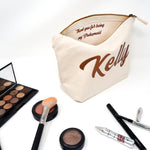 Personalised Make up Bag with Secret Message Inside - Pink Positive