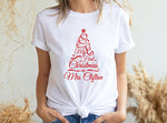 Personalised My First Christmas as Mrs t-shirt - Pink Positive