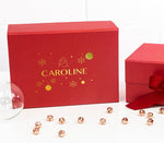 Personalised Name Christmas Gift Box with Decorations - Pink Positive