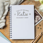 Personalised ‘Tales of the Bump’ Pregnancy Diary  Hardback Notebook