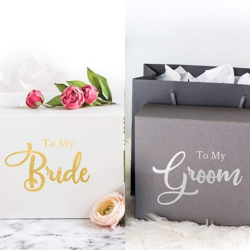 Personalised Wedding Day Gift Box with Hidden Message - Pink Positive